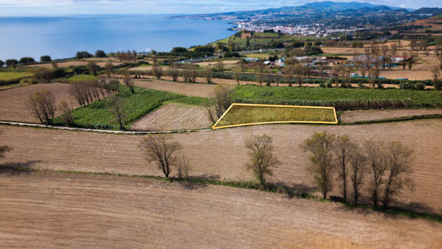 Terreno com 1.880 m², localizado em Água de Pau, no concelho da Lagoa, Ilha de São Miguel.