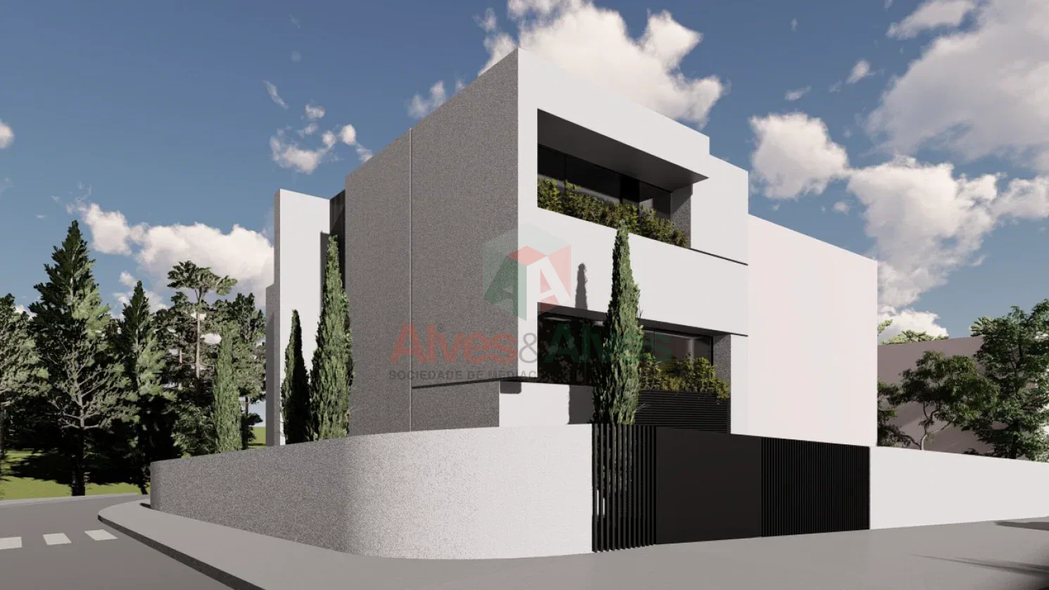 Moradia T3 Contemporânea com Garagem Dupla e Jardim em São Pedro da Cova 