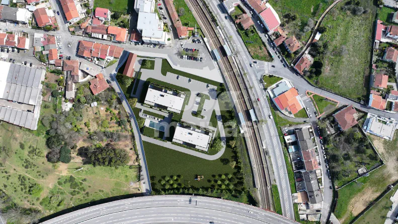 T0 com varanda e vista piscina | Casa Ferreira, Braga - 3